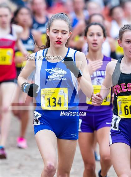 Thumbnail 2 in CIF State Cross Country Championships (Girls D4 Race) photogallery.