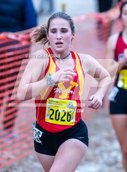 Thumbnail 2 in CIF State Cross Country Championships (Girls D4 Race) photogallery.