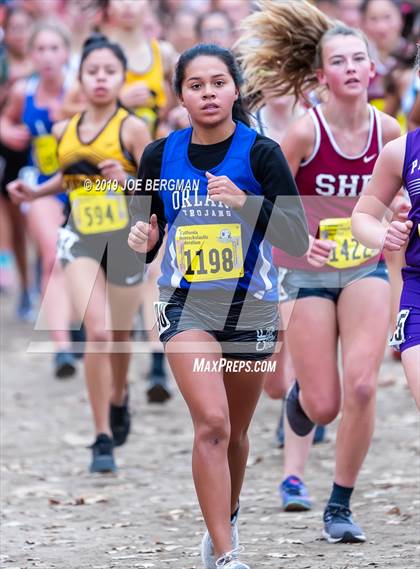 Thumbnail 2 in CIF State Cross Country Championships (Girls D4 Race) photogallery.