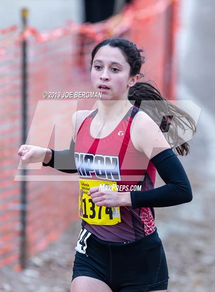 Thumbnail 3 in CIF State Cross Country Championships (Girls D4 Race) photogallery.