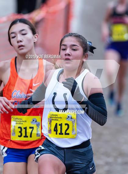 Thumbnail 1 in CIF State Cross Country Championships (Girls D4 Race) photogallery.