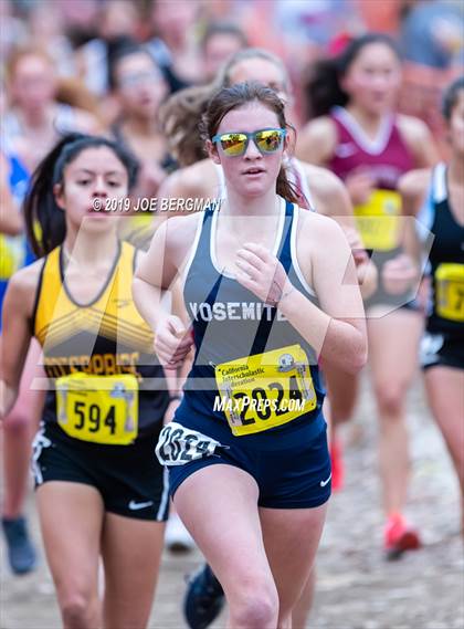 Thumbnail 2 in CIF State Cross Country Championships (Girls D4 Race) photogallery.