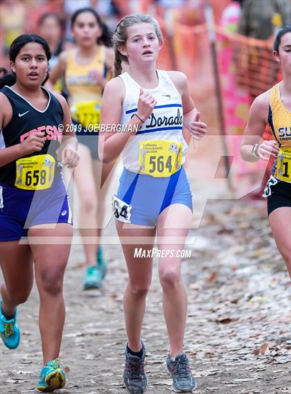 Thumbnail 1 in CIF State Cross Country Championships (Girls D4 Race) photogallery.