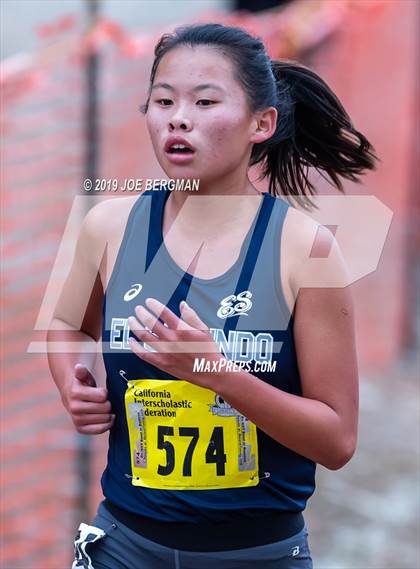Thumbnail 2 in CIF State Cross Country Championships (Girls D4 Race) photogallery.