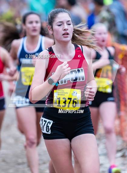 Thumbnail 2 in CIF State Cross Country Championships (Girls D4 Race) photogallery.