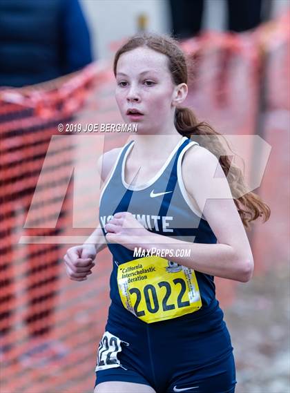 Thumbnail 2 in CIF State Cross Country Championships (Girls D4 Race) photogallery.