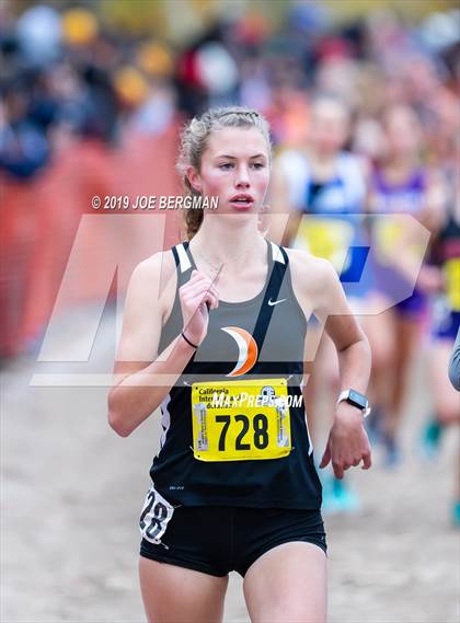 Thumbnail 1 in CIF State Cross Country Championships (Girls D4 Race) photogallery.