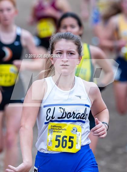 Thumbnail 2 in CIF State Cross Country Championships (Girls D4 Race) photogallery.
