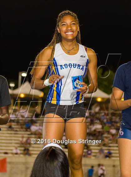 Thumbnail 2 in CIF State Track and Field Championships (Girls Podium Awards) photogallery.