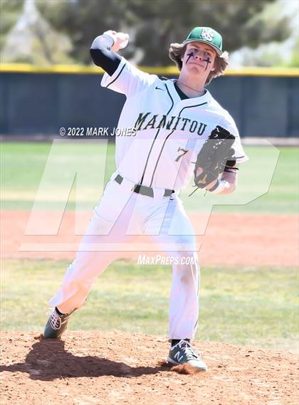 Thumbnail 3 in Manitou Springs vs. Baker (Coach Bob Invitational) photogallery.