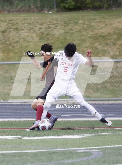 Thumbnail 2 in Judge Memorial vs. Layton Christian Academy (UHSAA 3A Semifinal Playoff) photogallery.