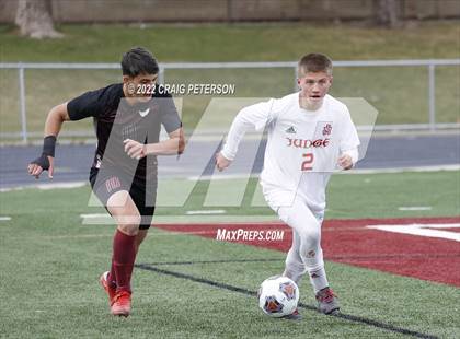 Thumbnail 2 in Judge Memorial vs. Layton Christian Academy (UHSAA 3A Semifinal Playoff) photogallery.