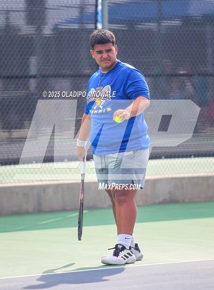 Thumbnail 1 in UIL 3A Boys Tennis (Semifinals) photogallery.