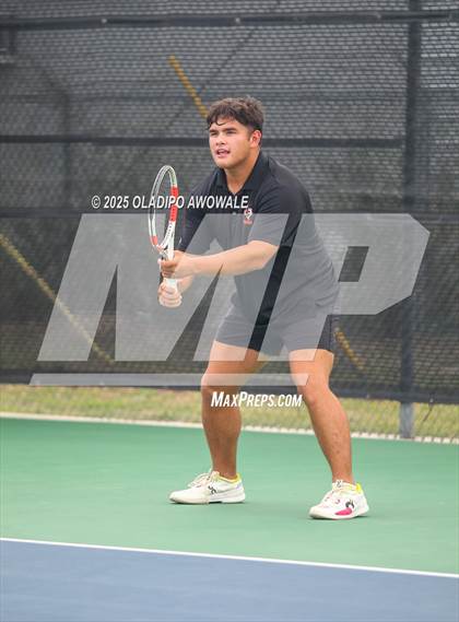 Thumbnail 1 in UIL 3A Boys Tennis (Semifinals) photogallery.
