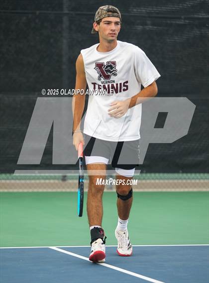 Thumbnail 2 in UIL 3A Boys Tennis (Semifinals) photogallery.