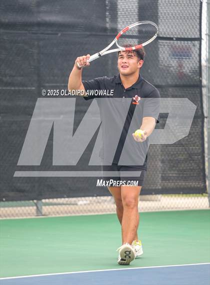 Thumbnail 3 in UIL 3A Boys Tennis (Semifinals) photogallery.