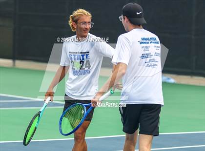 Thumbnail 3 in UIL 3A Boys Tennis (Semifinals) photogallery.