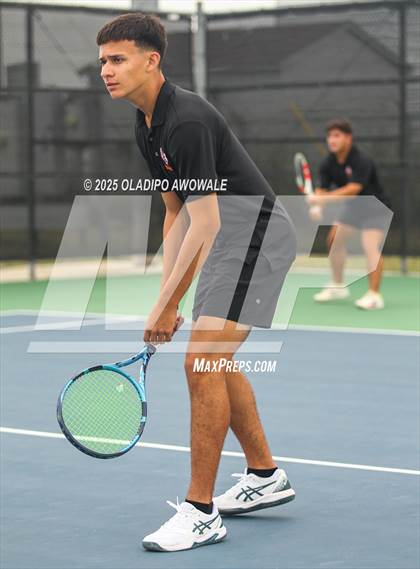Thumbnail 3 in UIL 3A Boys Tennis (Semifinals) photogallery.