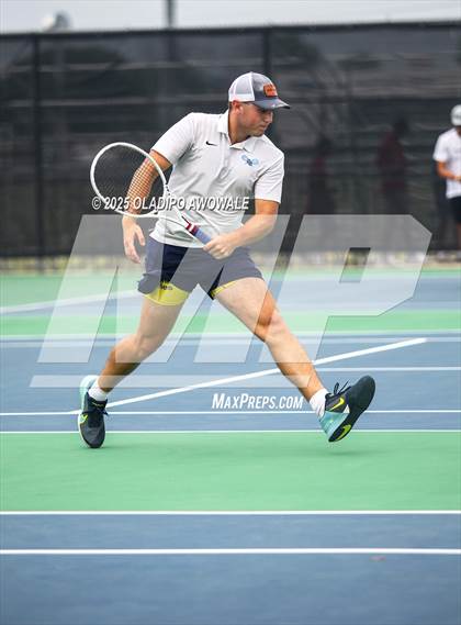 Thumbnail 2 in UIL 3A Boys Tennis (Semifinals) photogallery.