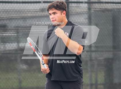 Thumbnail 2 in UIL 3A Boys Tennis (Semifinals) photogallery.