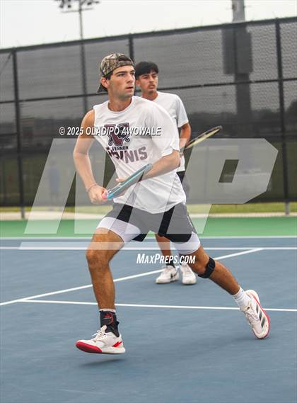 Thumbnail 1 in UIL 3A Boys Tennis (Semifinals) photogallery.