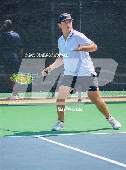 Thumbnail 2 in UIL 3A Boys Tennis (Semifinals) photogallery.