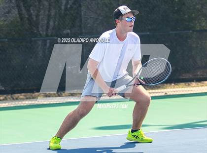 Thumbnail 2 in UIL 3A Boys Tennis (Semifinals) photogallery.