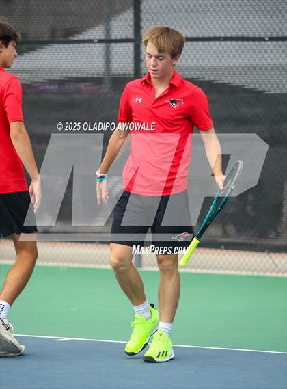 Thumbnail 2 in UIL 3A Boys Tennis (Semifinals) photogallery.