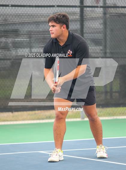 Thumbnail 3 in UIL 3A Boys Tennis (Semifinals) photogallery.
