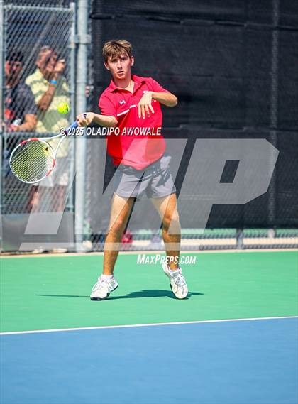 Thumbnail 3 in UIL 3A Boys Tennis (Semifinals) photogallery.