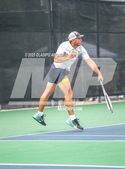 Thumbnail 2 in UIL 3A Boys Tennis (Semifinals) photogallery.