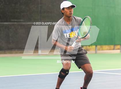 Thumbnail 2 in UIL 3A Boys Tennis (Semifinals) photogallery.
