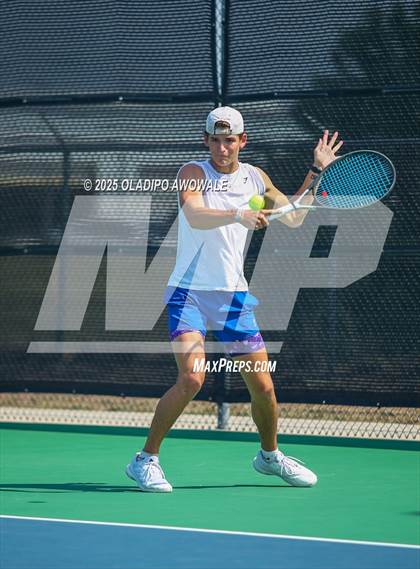 Thumbnail 2 in UIL 3A Boys Tennis (Semifinals) photogallery.
