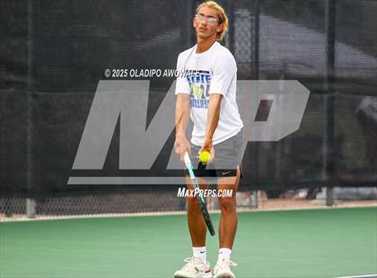 Thumbnail 1 in UIL 3A Boys Tennis (Semifinals) photogallery.