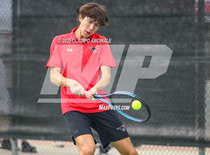 Thumbnail 2 in UIL 3A Boys Tennis (Semifinals) photogallery.