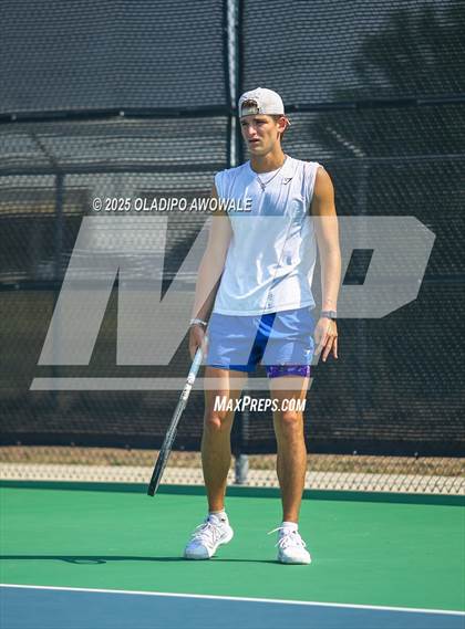 Thumbnail 2 in UIL 3A Boys Tennis (Semifinals) photogallery.