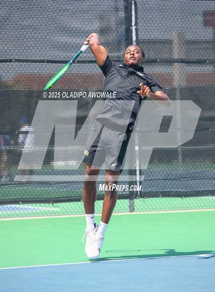 Thumbnail 3 in UIL 3A Boys Tennis (Semifinals) photogallery.