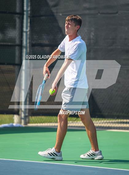 Thumbnail 2 in UIL 3A Boys Tennis (Semifinals) photogallery.