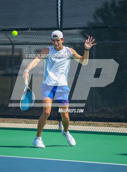 Thumbnail 3 in UIL 3A Boys Tennis (Semifinals) photogallery.