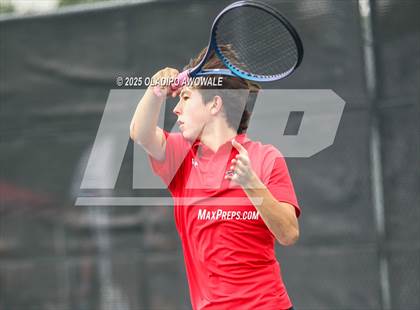 Thumbnail 2 in UIL 3A Boys Tennis (Semifinals) photogallery.