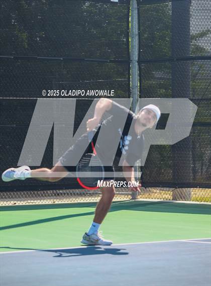 Thumbnail 3 in UIL 3A Boys Tennis (Semifinals) photogallery.
