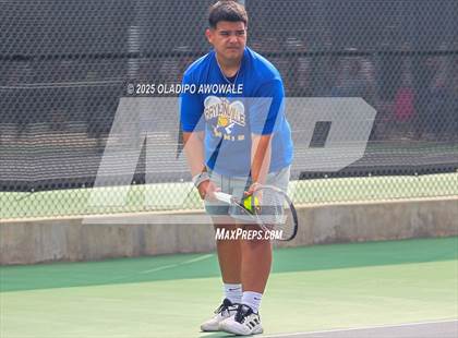 Thumbnail 3 in UIL 3A Boys Tennis (Semifinals) photogallery.