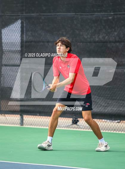 Thumbnail 2 in UIL 3A Boys Tennis (Semifinals) photogallery.