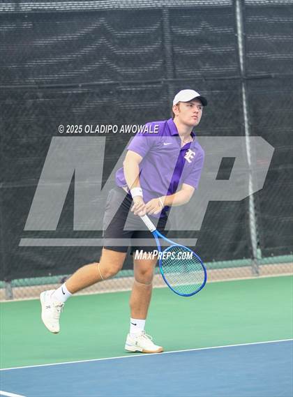 Thumbnail 2 in UIL 3A Boys Tennis (Semifinals) photogallery.