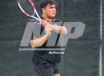 Thumbnail 1 in UIL 3A Boys Tennis (Semifinals) photogallery.