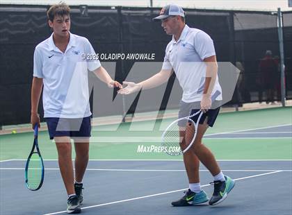 Thumbnail 1 in UIL 3A Boys Tennis (Semifinals) photogallery.