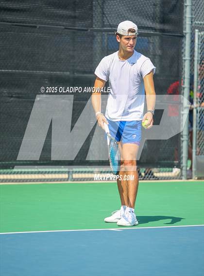 Thumbnail 2 in UIL 3A Boys Tennis (Semifinals) photogallery.