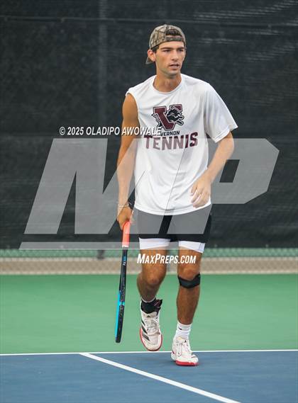 Thumbnail 1 in UIL 3A Boys Tennis (Semifinals) photogallery.