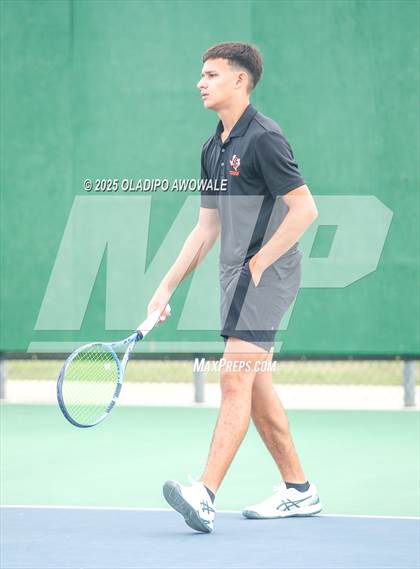 Thumbnail 3 in UIL 3A Boys Tennis (Semifinals) photogallery.