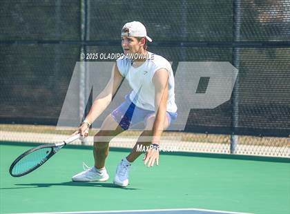 Thumbnail 2 in UIL 3A Boys Tennis (Semifinals) photogallery.